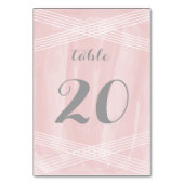 Roze Waterverf Deco-tabel Kaart (Achterkant)