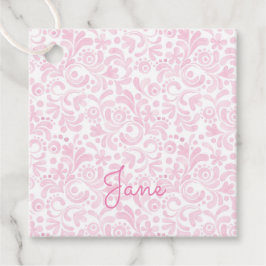 Roze Waterverf Design NAAM Sweet Baby Girl Bedankjes Labels