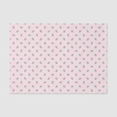 Roze Waterverf Ditsy Flowers Pattern Tissuepapier (Voorkant)