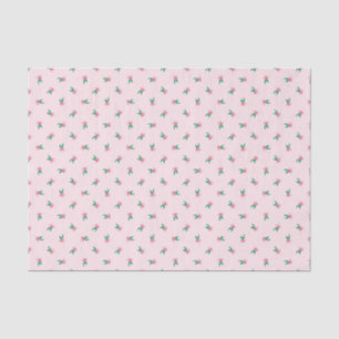Roze Waterverf Ditsy Flowers Pattern Tissuepapier