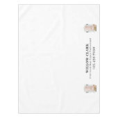 Roze Waterverf Door Spaniel Vastgoed Bedrijf Tafelkleed (Voorkant)