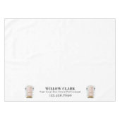 Roze Waterverf Door Vastgoed Agent Business Tafelkleed (Voorkant (Horizontaal))