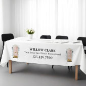 Roze Waterverf Door Vastgoed Agent Business Tafelkleed