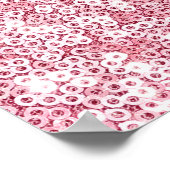 Roze Waterverf Dress & Glam Edge Sweet 16 Poster (Hoek)