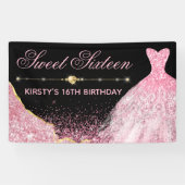 Roze Waterverf Dress & Glam Edge Sweet 16 Spandoek