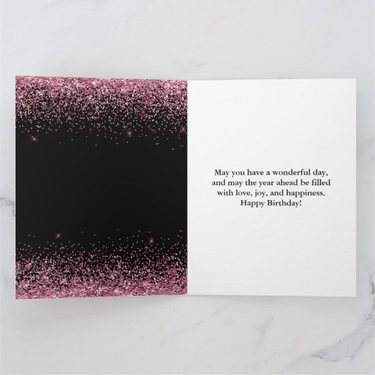 Roze Waterverf Dress Glam Edge Sweet 16 zaterdag Kaart (Binnen)