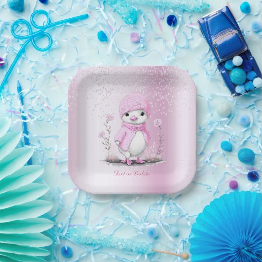 Roze Waterverf eend papier Bord (Feest)