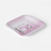 Roze Waterverf eend papier Bord (Gebogen)