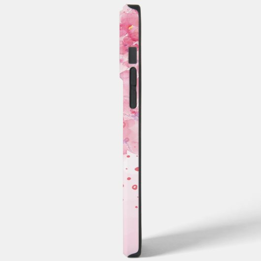 Roze Waterverf esthetisch Case-Mate iPhone Case (Achterkant / Links)