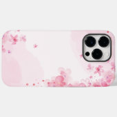 Roze Waterverf esthetisch Case-Mate iPhone Case (Achterkant (horizontaal))