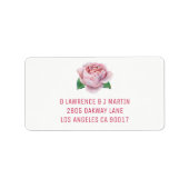 Roze Waterverf Etiket (Voorkant)