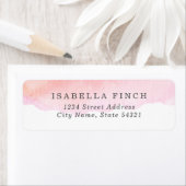 Roze Waterverf Etiket (Insitu)