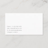 Roze waterverf feminine aangepast script visitekaartje (Achterkant)