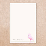 Roze Waterverf Flamingo Blocnote Post-it® Notes<br><div class="desc">Kunstroze waterverf flamingo. Voor extra overeenkomende marketingmaterialen,  aangepast ontwerp of logo,  kunt u contact met mij opnemen op maurareed.designs@gmail.com en ik zal binnen 24 uur reageren. Voor verzending neemt de voorraad van de kaart en de prijsstelling direct contact op met Zazzle.</div>