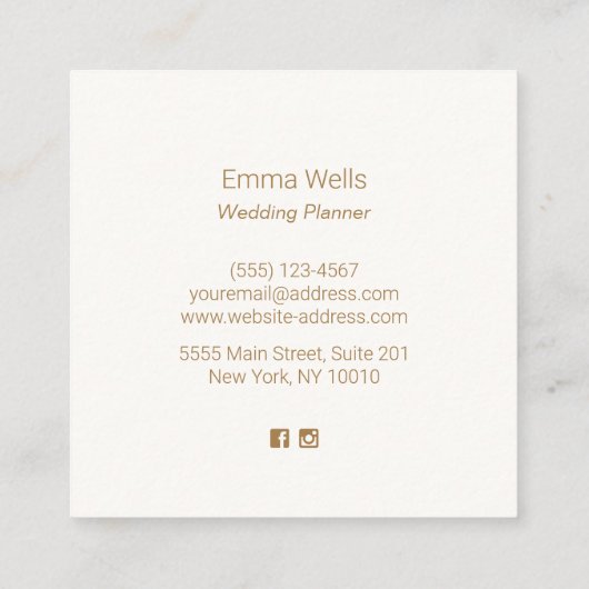 Roze Waterverf Flamingo Calling Card Contactkaartje (Achterkant)