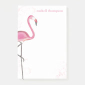 Roze Waterverf Flamingo Eenvoudig stijlvol beeld Post-it® Notes (Voorkant)