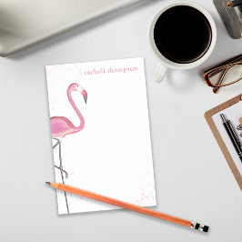 Roze Waterverf Flamingo Eenvoudig stijlvol beeld Post-it® Notes