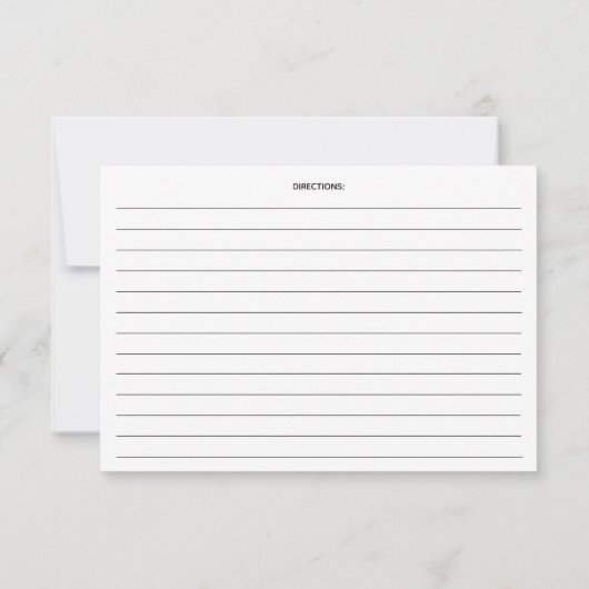 Roze Waterverf Flamingo Recipe Kaart (Achterkant)