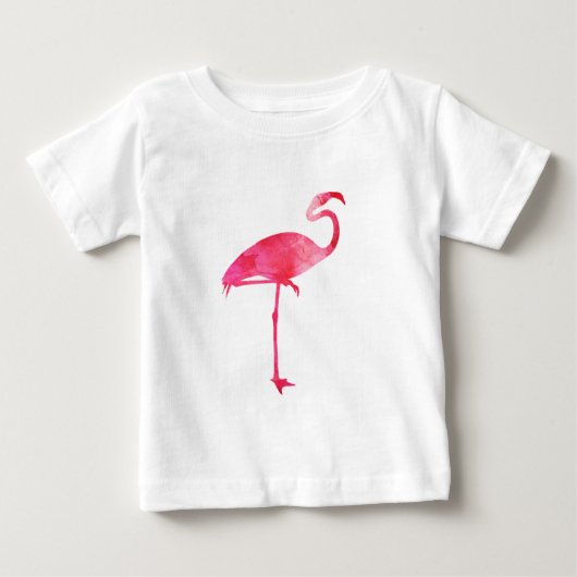 Roze Waterverf Flamingo Silhouette Florida Birds (Voorkant)