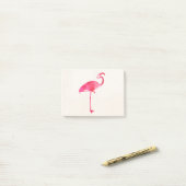 Roze Waterverf Flamingo Silhouette Florida Birds Post-it® Notes (Op bureau)
