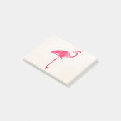 Roze Waterverf Flamingo Silhouette Florida Birds Post-it® Notes (Schuin)