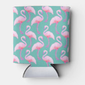 Roze Waterverf Flamingo Tissue Paper Blikjeskoeler (Voorkant)