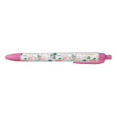 Roze Waterverf Flamingo Zwarte Inkt Pen (Bodem)