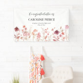 Roze Waterverf Floral Banner (Insitu)