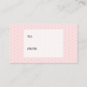 Roze Waterverf Floral | Bridal Display Shower Informatiekaartje (Achterkant)
