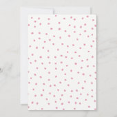 Roze Waterverf Floral Bridal Shower Kaart (Achterkant)