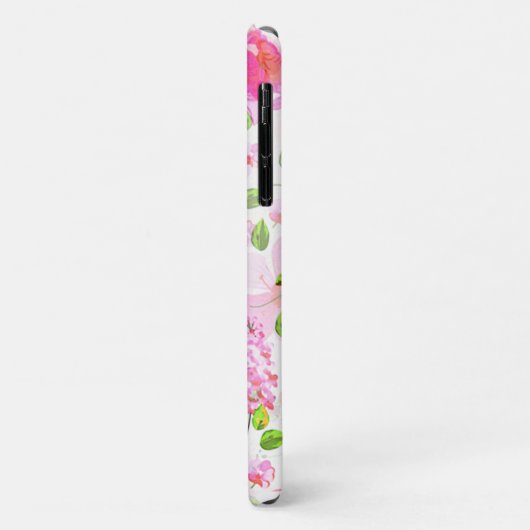 Roze Waterverf Floral Garden Pattern Case-Mate iPhone Case (Achterkant/links)