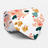 Roze Waterverf Floral Garden Stropdas (Opgerold)
