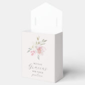  roze Waterverf Floral Gracias Dank u Bedankdoosjes (Geopend)