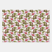  Roze Waterverf Floral Inpakpapier Vel (Voorkant 2)