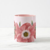 Roze Waterverf Floral Oma Mok (Midden)