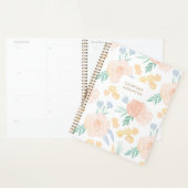 Roze Waterverf Floral op maat Planner (Display)