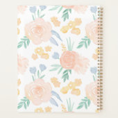 Roze Waterverf Floral op maat Planner (Achterkant)