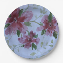 Roze Waterverf Floral