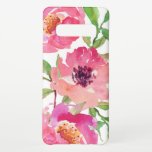 roze Waterverf Floral Samsung Galaxy S10  Hoesje<br><div class="desc">en vrouwelijk,  dit levendige roze waterverf bloempatroon kenmerkt een trio diepe roze bloemen met stromende takken die een aanraking van groen toevoegen. Het voegt een trendy en fashionable blik aan uw slimme telefoon toe.</div>