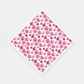 Roze Waterverf Floral Servet (Hoek)