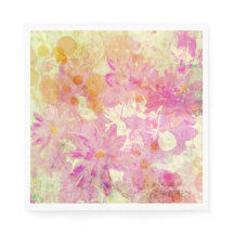 Roze Waterverf Floral