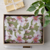  Roze Waterverf Floral Tissuepapier (Geschenk)