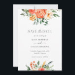 Roze Waterverf Florals Wedden sparen de Datum Save The Date<br><div class="desc">Deze elegant sparen de datum kenmerkt roze,  perachy bloemen voor de perfecte manier om familie en vrienden te vragen om de datum te bewaren!</div>