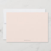 Roze Waterverf Florals Wedding Save The Date (Achterkant)