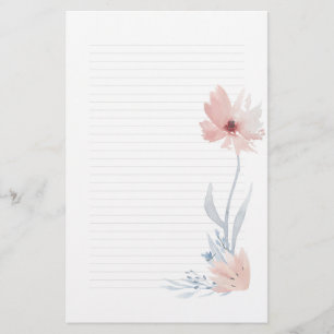 Roze Waterverf Florence Note Paper Briefpapier