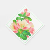 Roze Waterverf Flowering Branch Servet (Hoek)