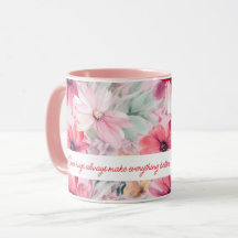 Roze Waterverf FLowers Afdrukken | Gift voor mam |