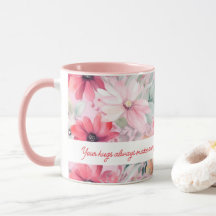 Roze Waterverf FLowers Afdrukken | Gift voor mam |