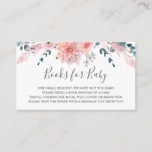 Roze Waterverf Flowers Boeken voor de Kaart van he