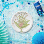 Roze Waterverf Flowers Paper Bord (Feest)